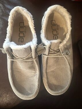 Hey Dude Wendy light grey corduroy